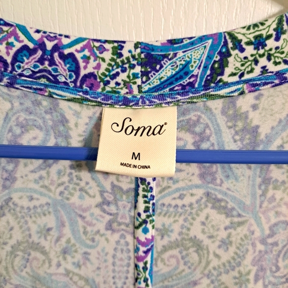 Soma cool night kimono pajama wrap cardigan robe Size Medium - Picture 2 of 4